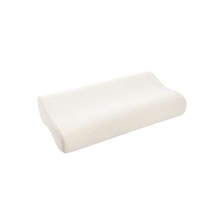 Подушка ортопедическая DeNASTIA Memory Foam с валиком 60x35x10/8 см пенополиуретан белый