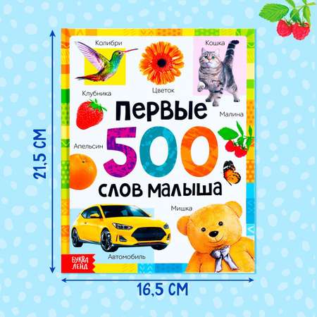 Книга в твёрдом переплёте Буква-ленд «Первые 500 слов малыша» 80 стр