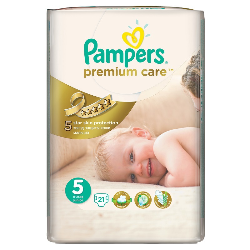 Подгузники Pampers Premium Care Средняя 11-25кг 21шт - фото 1