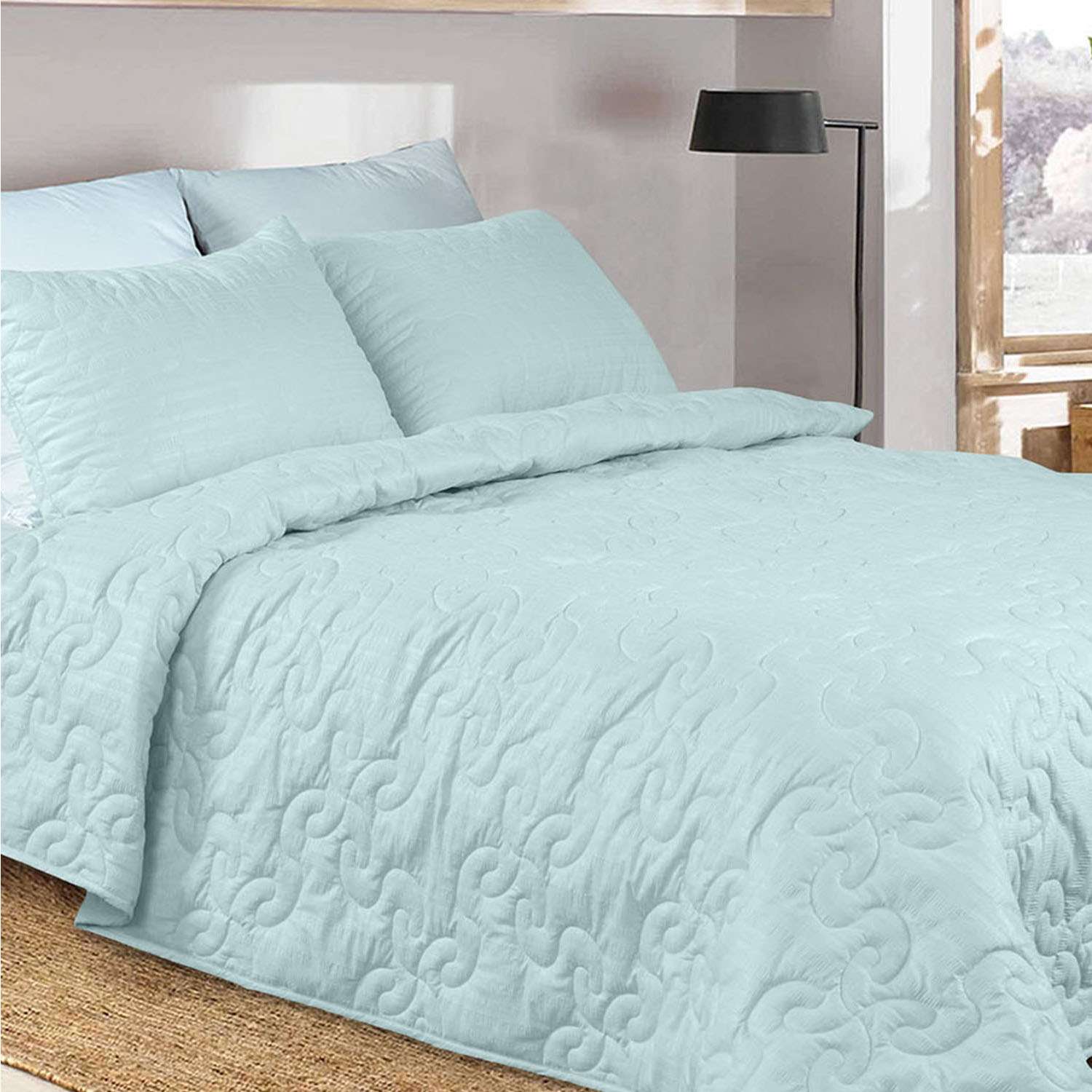 Одеяло JUST SLEEP Cotton Fresh 140х205 голубой - фото 2