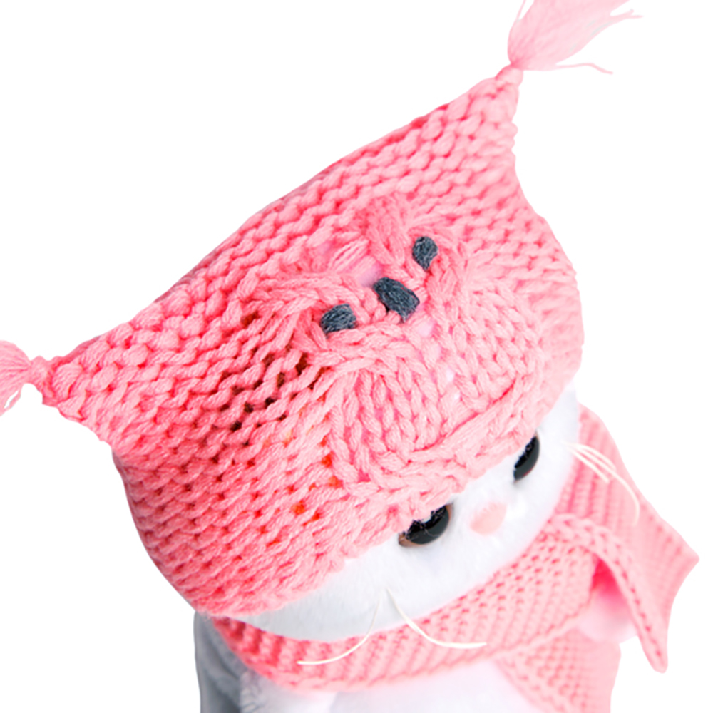 Мягкая игрушка BUDI BASA Ли Ли Baby в шапке-сова и шарфе 20 см LB-022 - фото 3