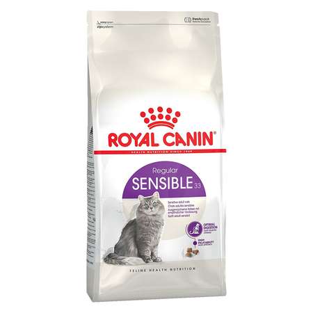 Корм сухой для кошек ROYAL CANIN Sensible 33 4кг с чувствительной пищеварительной системой