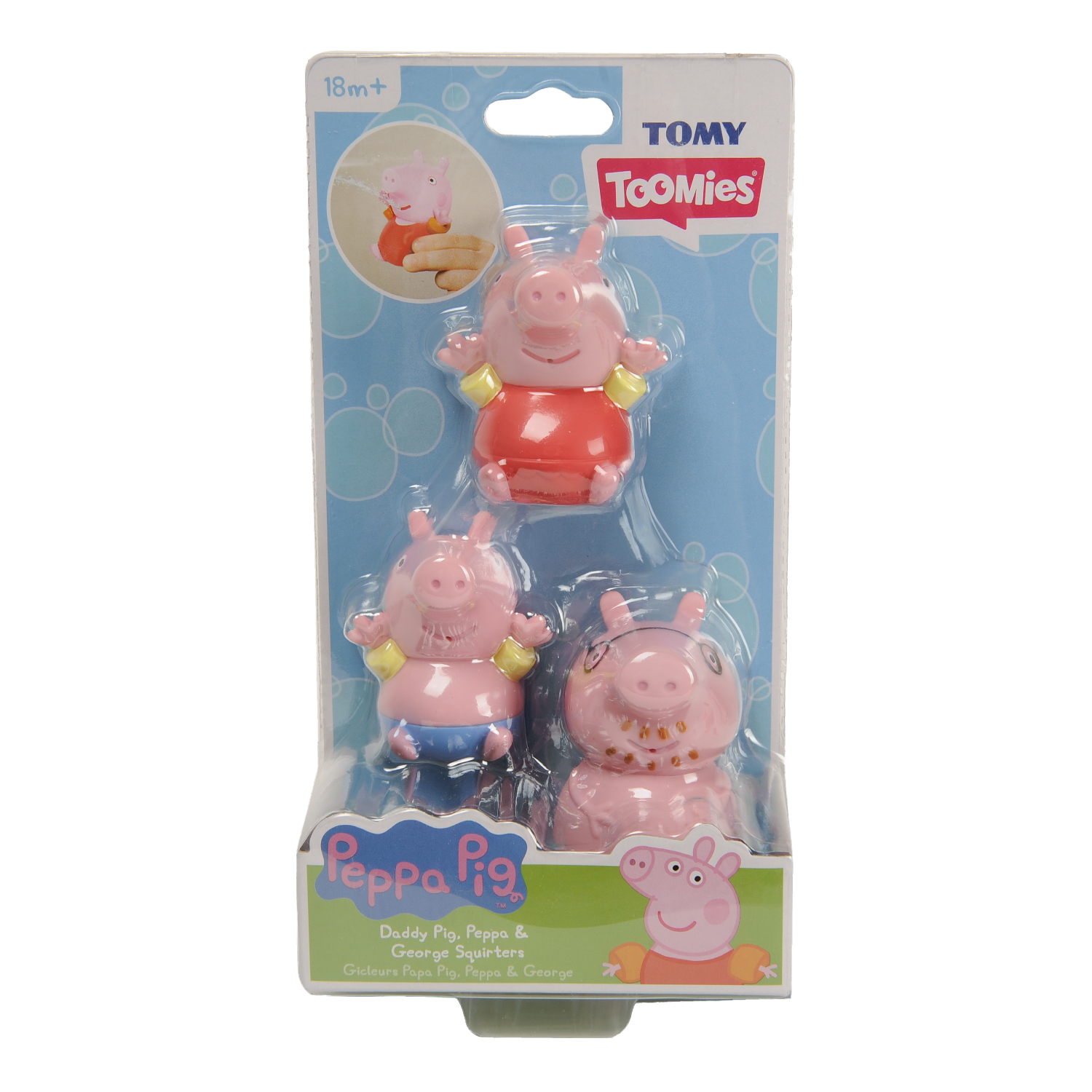 Игрушка для купания Tomy Пеппа брызгалки 3шт E73159 - фото 2