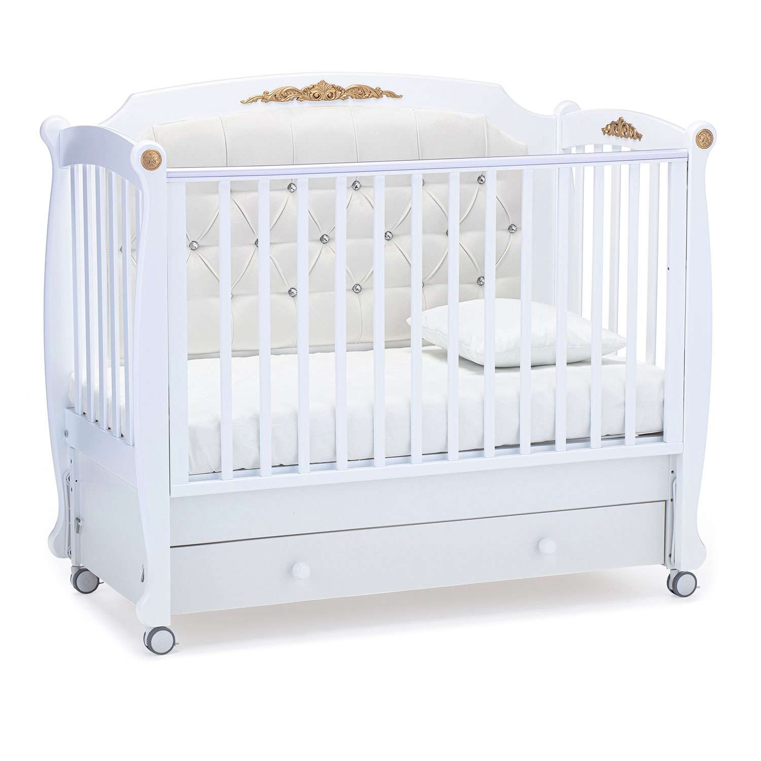 Кровать Nuovita Furore Swing с продольным маятником Bianco/Белый - фото 1