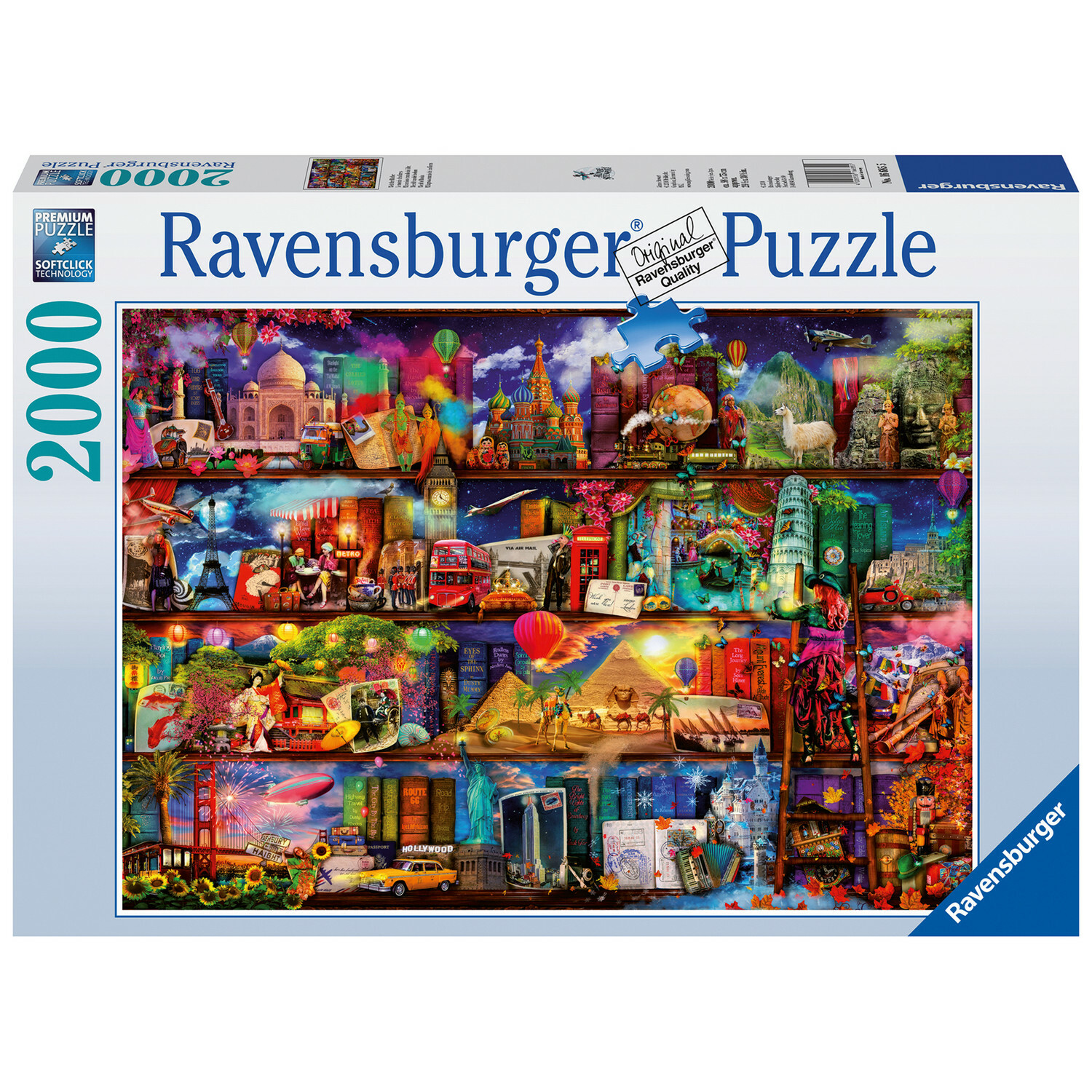 Пазл Ravensburger Книжный мир 2000элементов 16685 - фото 1