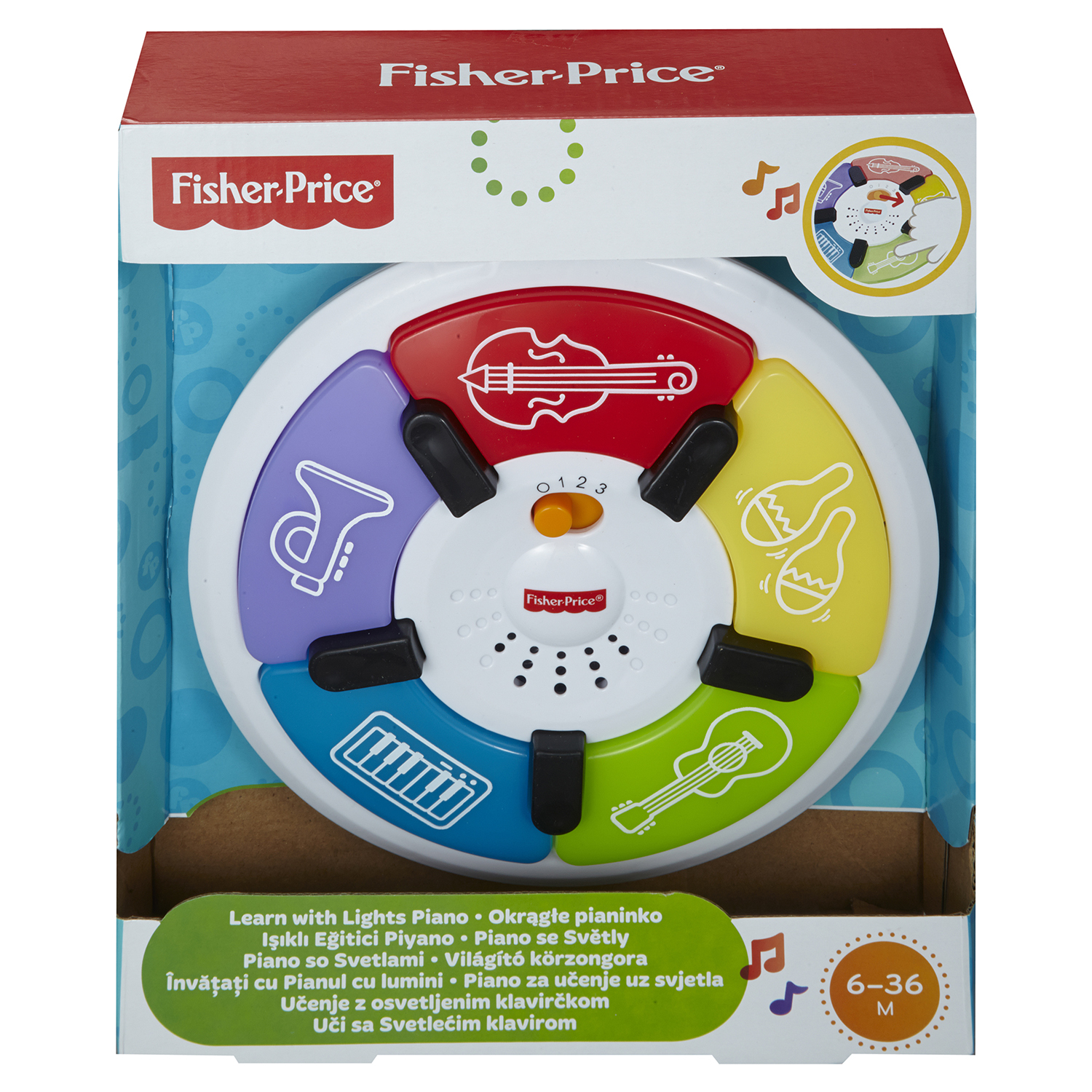 Обучающее пианино Fisher Price Смейся и учись купить по цене 379 ₽ в  интернет-магазине Детский мир