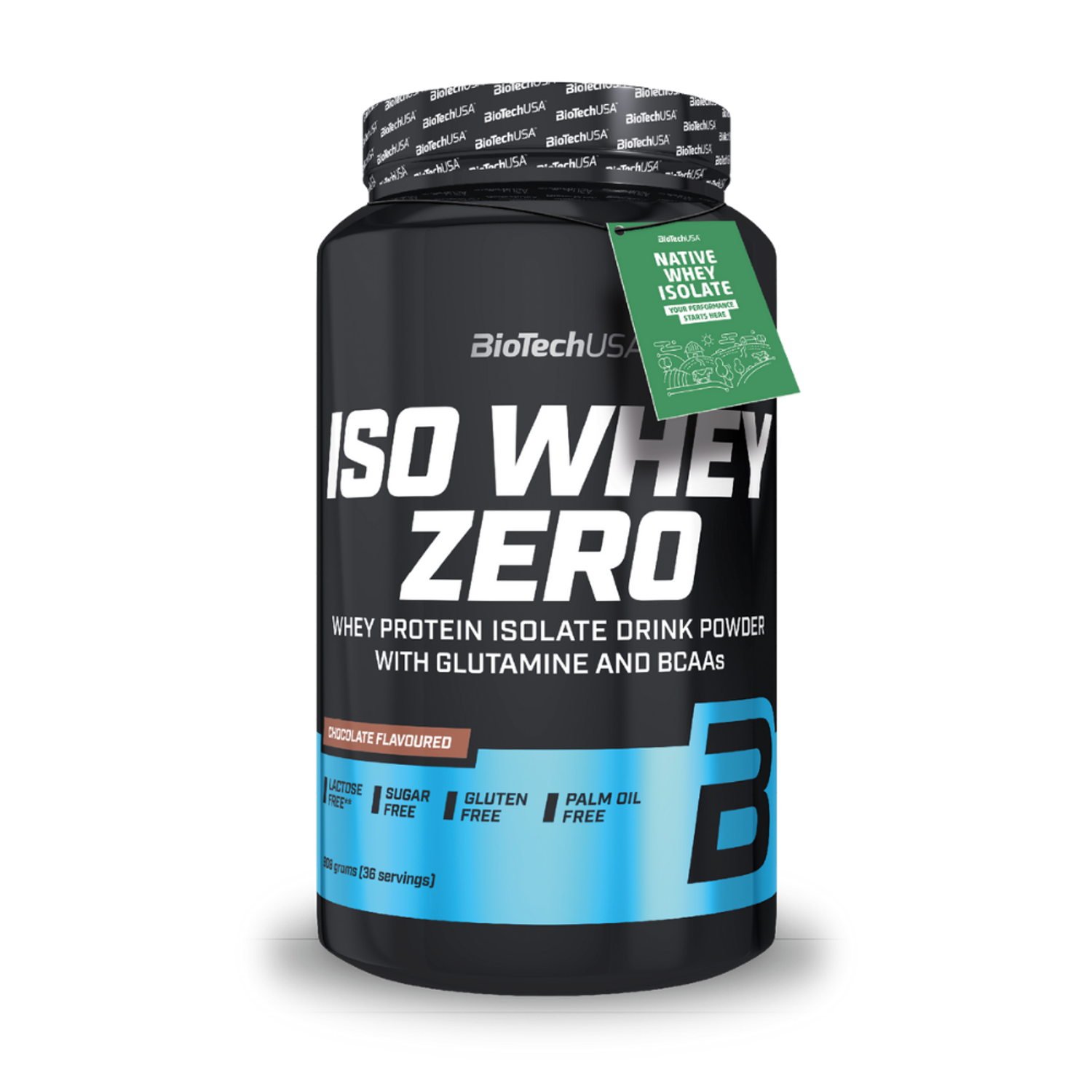 Изолят сывороточного протеина BiotechUSA Iso Whey Zero 908 г. Шоколад - фото 1