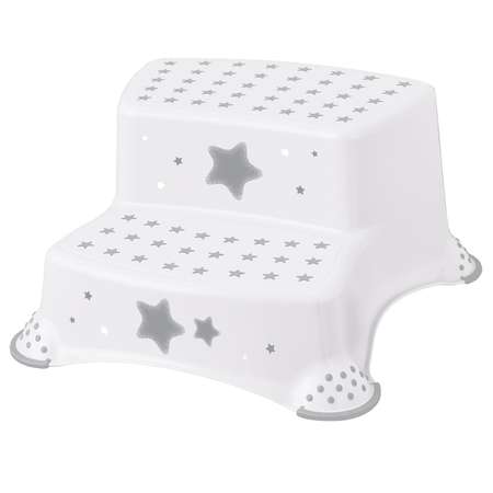 Стульчик-подставка Keeeper детский двойной с антискользящей функцией igor stars белый