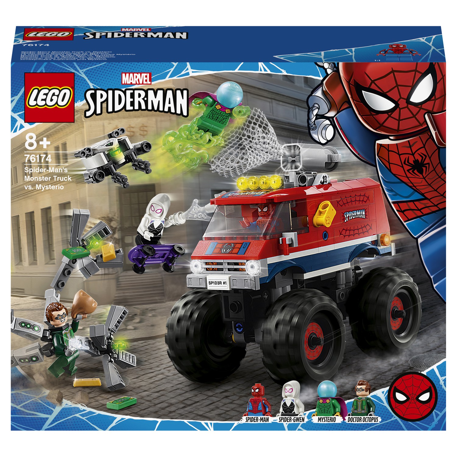 Конструктор LEGO DC Super Heroes Монстр-трак Человека-Паука против Мистерио  76174 купить по цене 2999 ₽ в интернет-магазине Детский мир