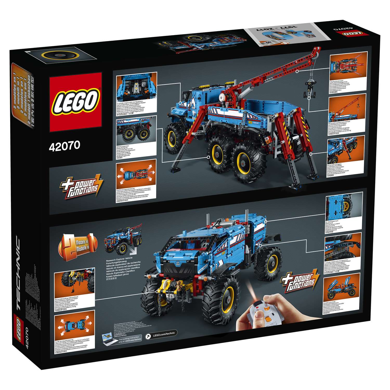Конструктор LEGO Technic Аварийный внедорожник 6х6 (42070) - фото 3