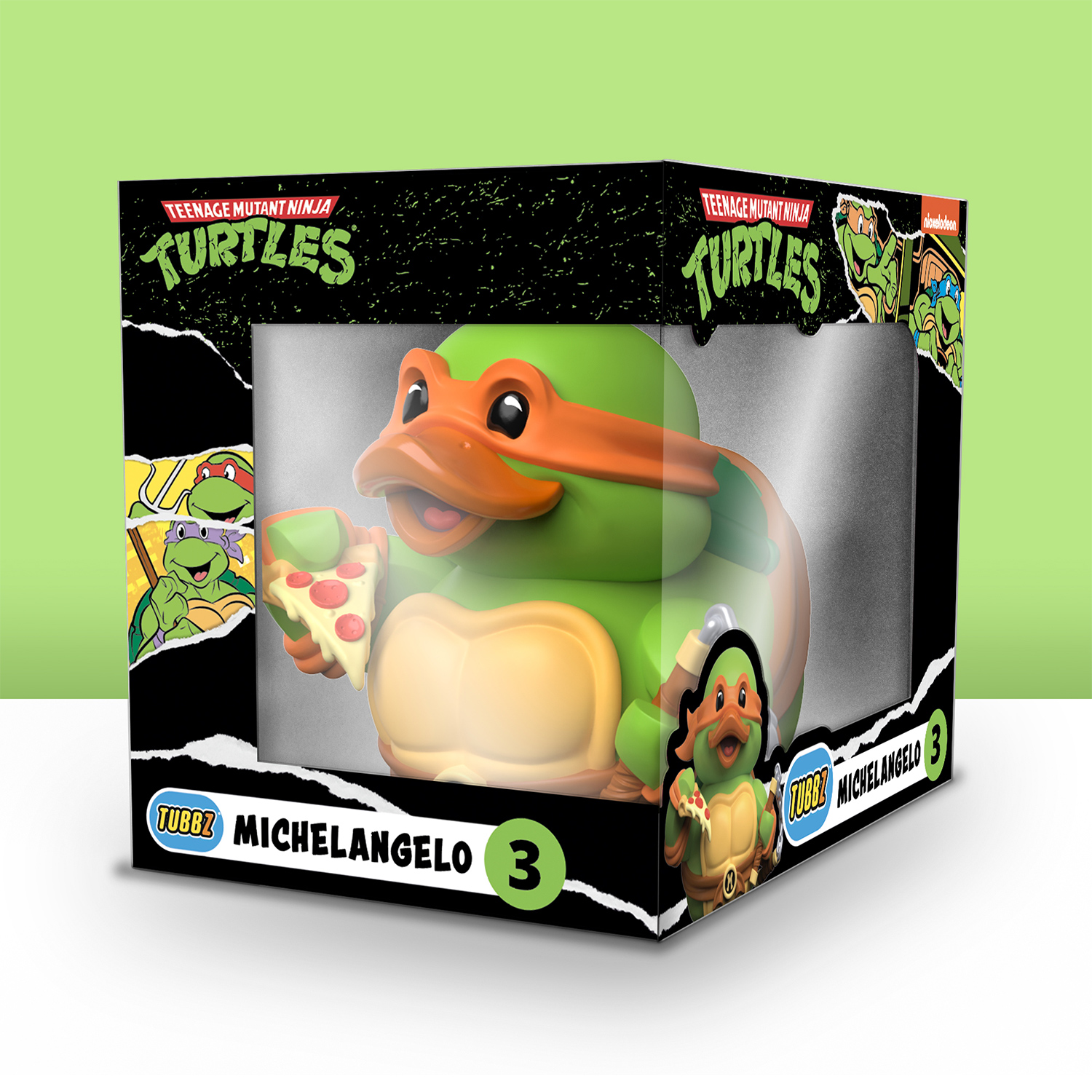 Фигурка Ninja Turtles(Черепашки Ниндзя) Утка Tubbz Микеланджело Boxed Edition без ванны - фото 2