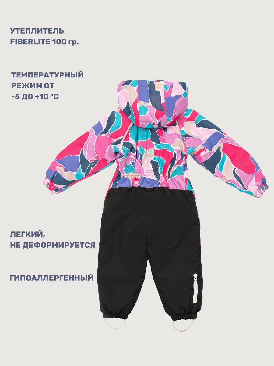 Комбинезон NIKASTYLE 8м1025 ягода/черный - фото 3