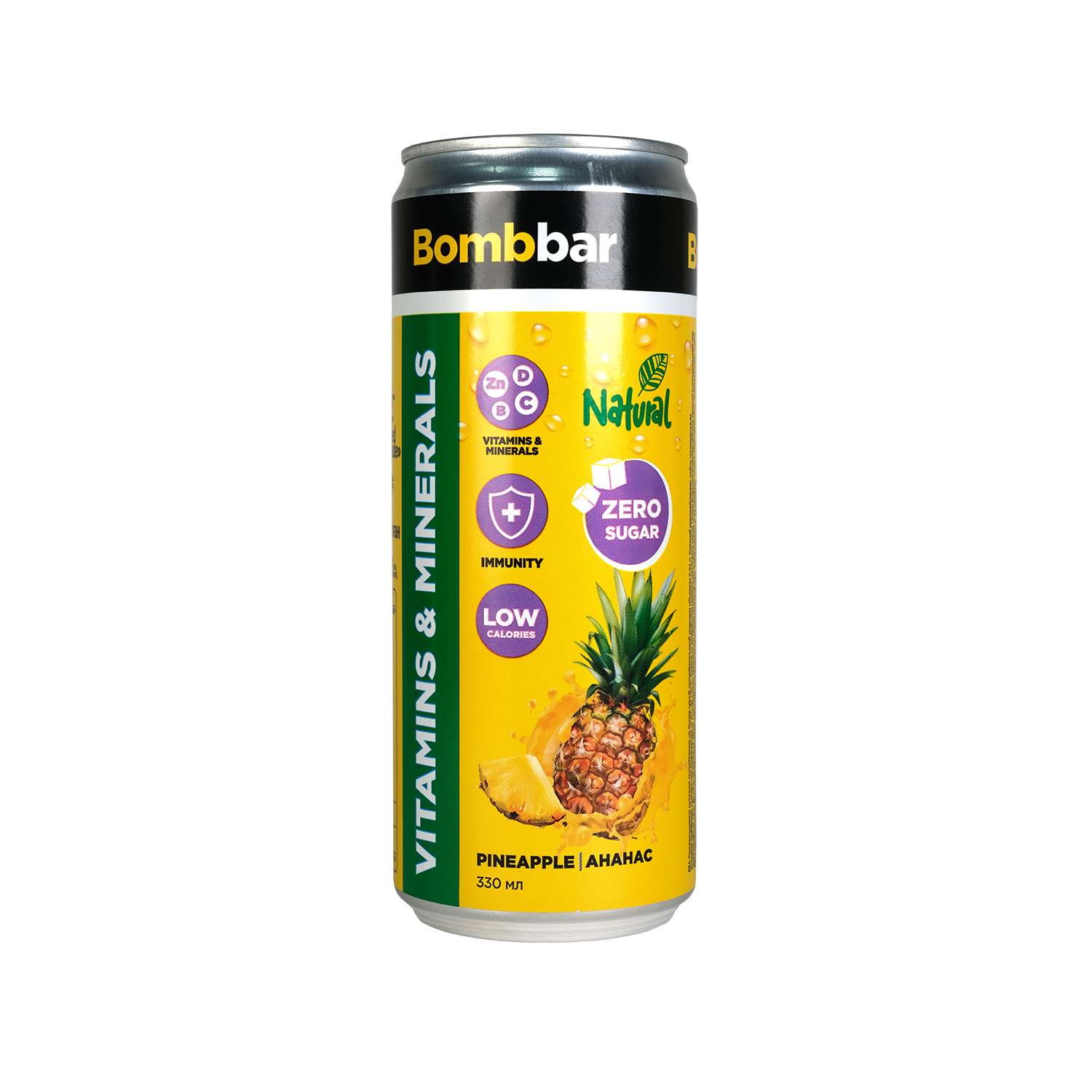 Напиток безалкогольный Bombbar Лимонад со вкусом ананаса 330мл - фото 1