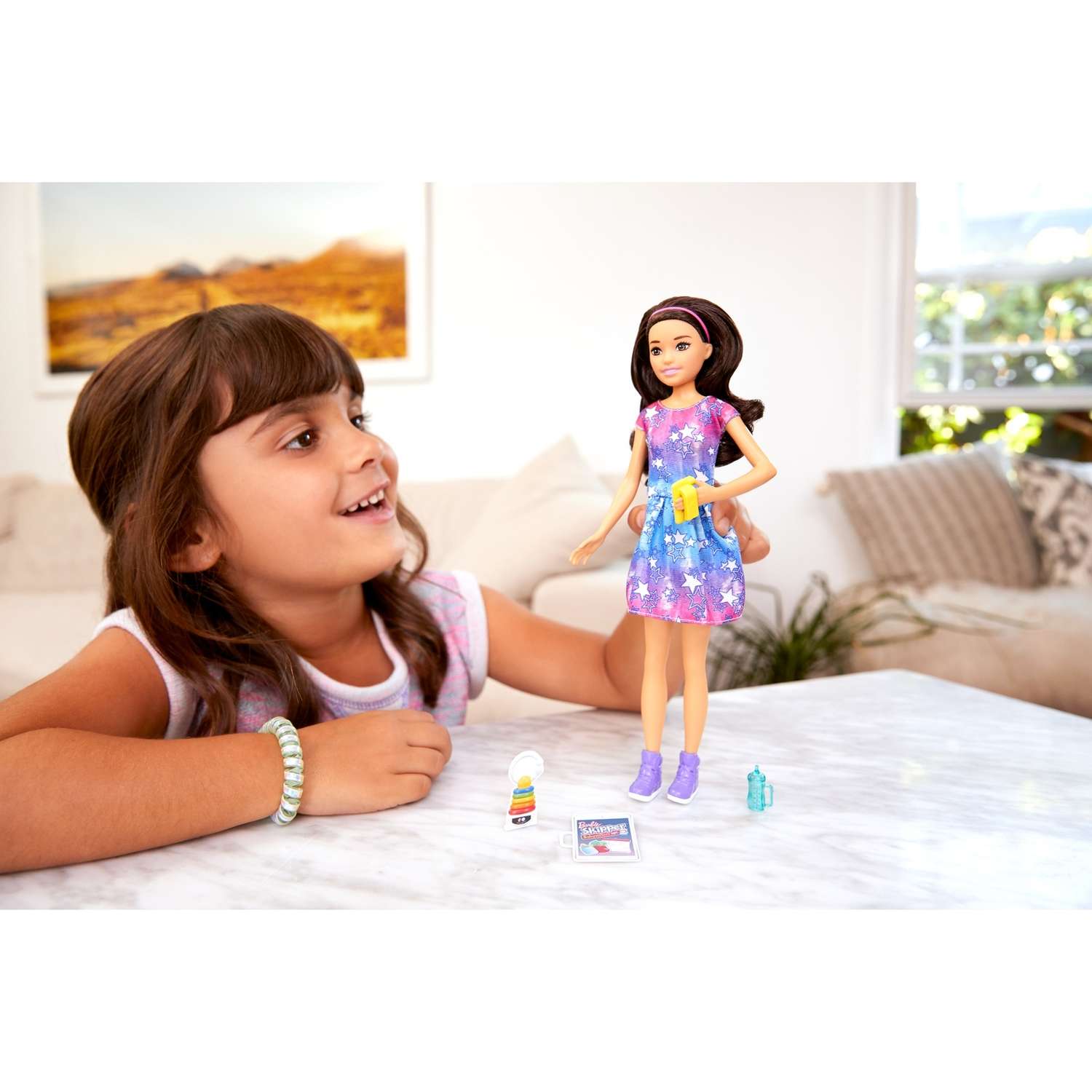 Кукла Barbie Няня Брюнетка с тостами FXG93 FHY89 - фото 6