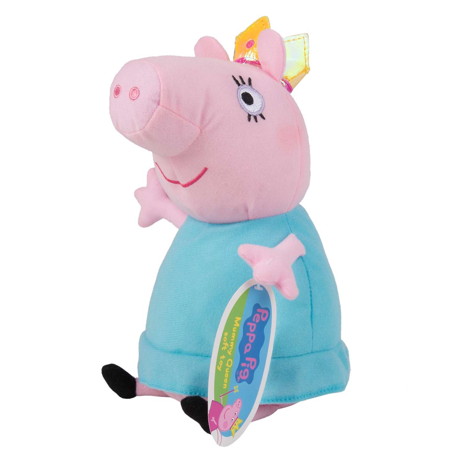 Мягкая игрушка Свинка Пеппа Мама Свинка королева 30см - фото 6