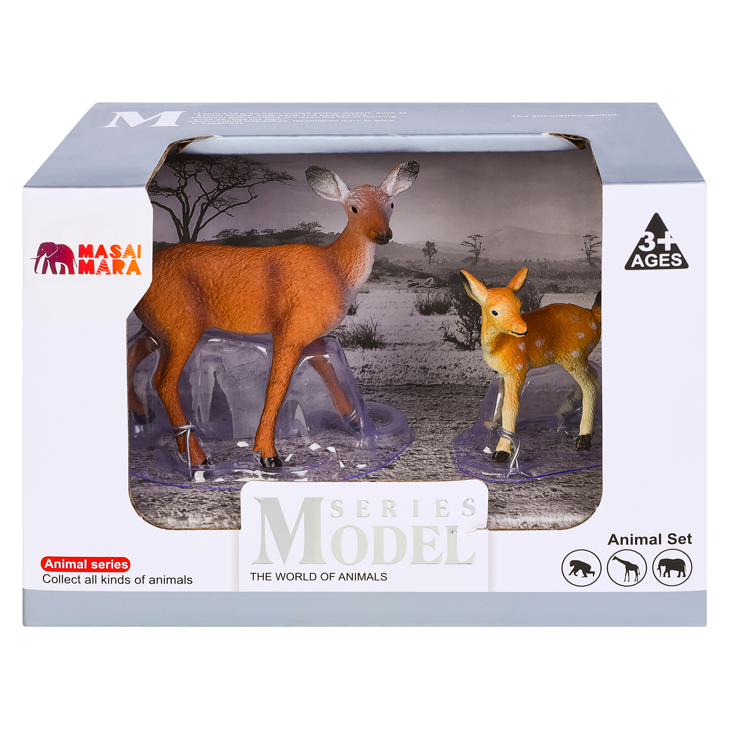 Игрушка фигурка Masai Mara Семья оленей Мир диких животных MM211-147 - фото 8