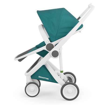 Коляска прогулочная Greentom Reversible White-Teal A+B+D