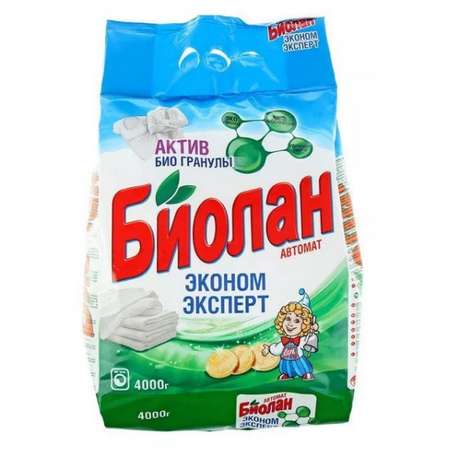 Стиральный порошок Биолан Автомат Эконом Эксперт 4000г