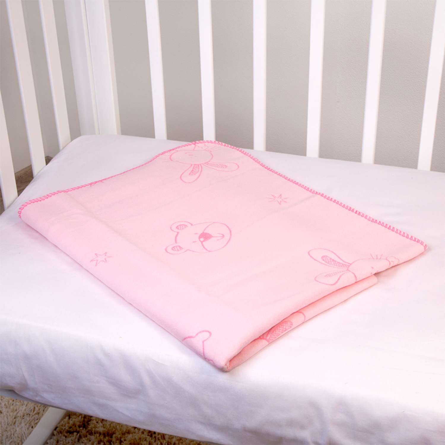 Одеяло байковое ОТК (отделка оверлок) 100х140 в ассортименте - фото 19