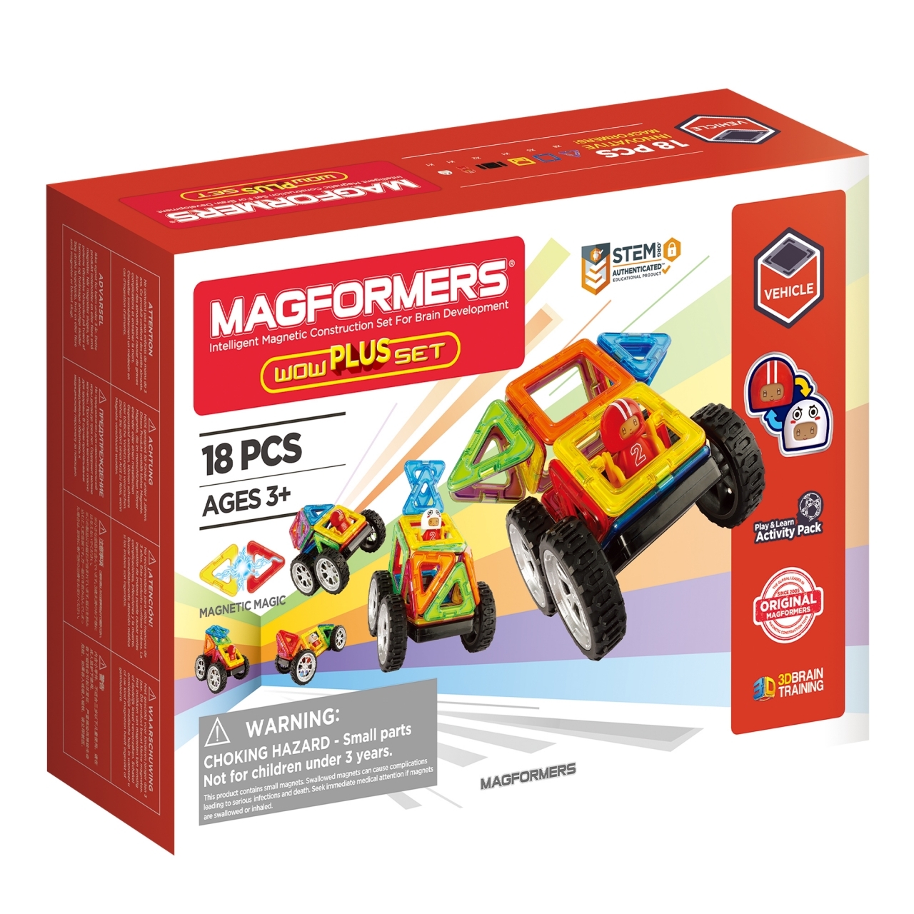 Магнитный конструктор MAGFORMERS Wow Plus Set 18 деталей - фото 14