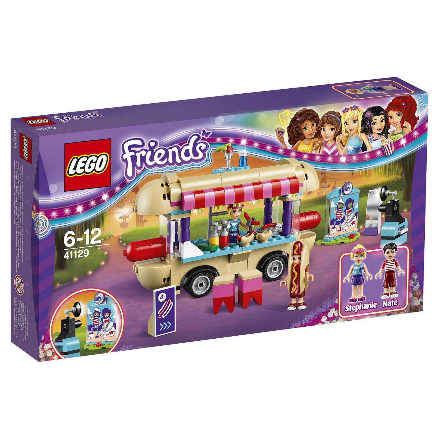 Конструктор LEGO Friends Парк развлечений: фургон с хот-догами (41129) - фото 2