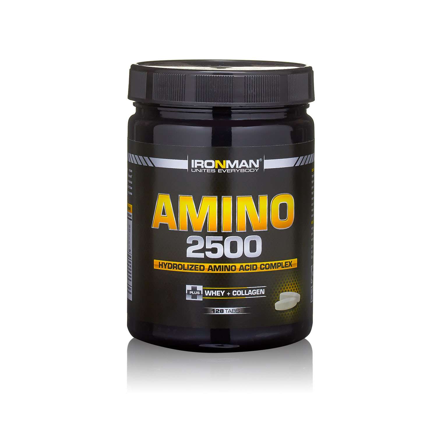 Белковый продукт IronMan Amino 2500 128 таблеток - фото 1