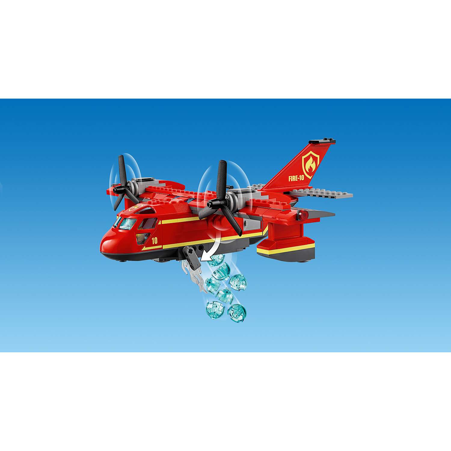 Конструктор LEGO City Fire Пожарный самолет 60217 - фото 14