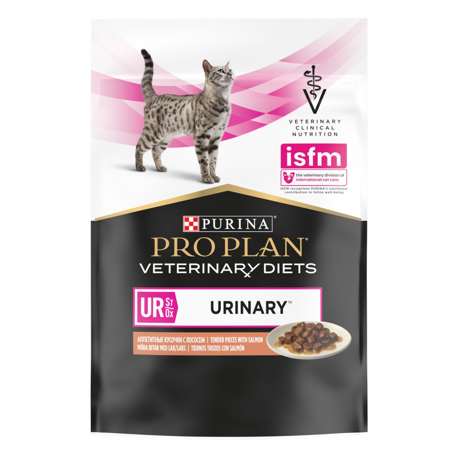 Корм для кошек Purina Pro Plan Veterinary diet 85г UR при болезни мочевой  системы лосось