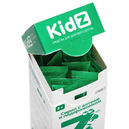 Биологически активная добавка Кидз Kidz сироп с алтеем и подорожником 10стиков