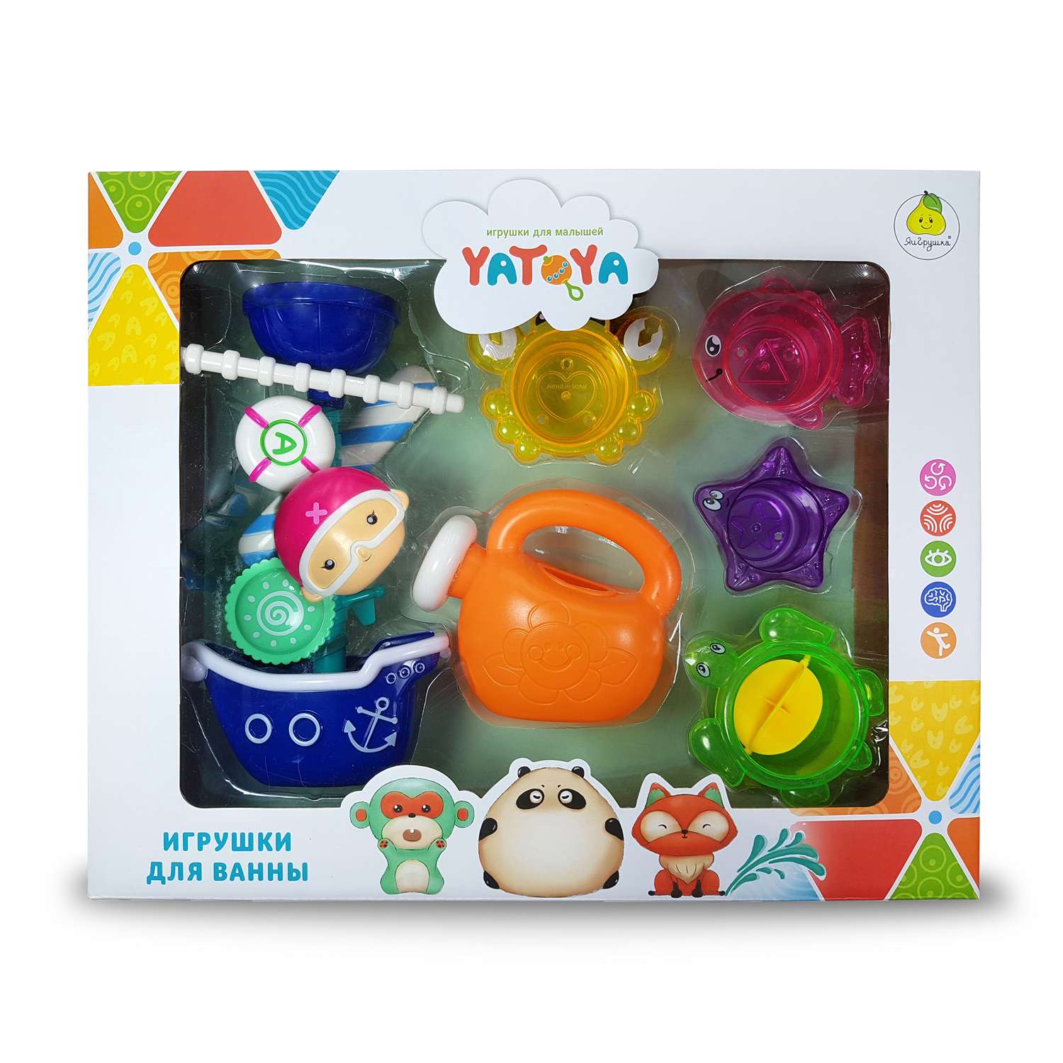 Набор игрушек для ванной Yatoya Пират 6предметов 12307 - фото 2