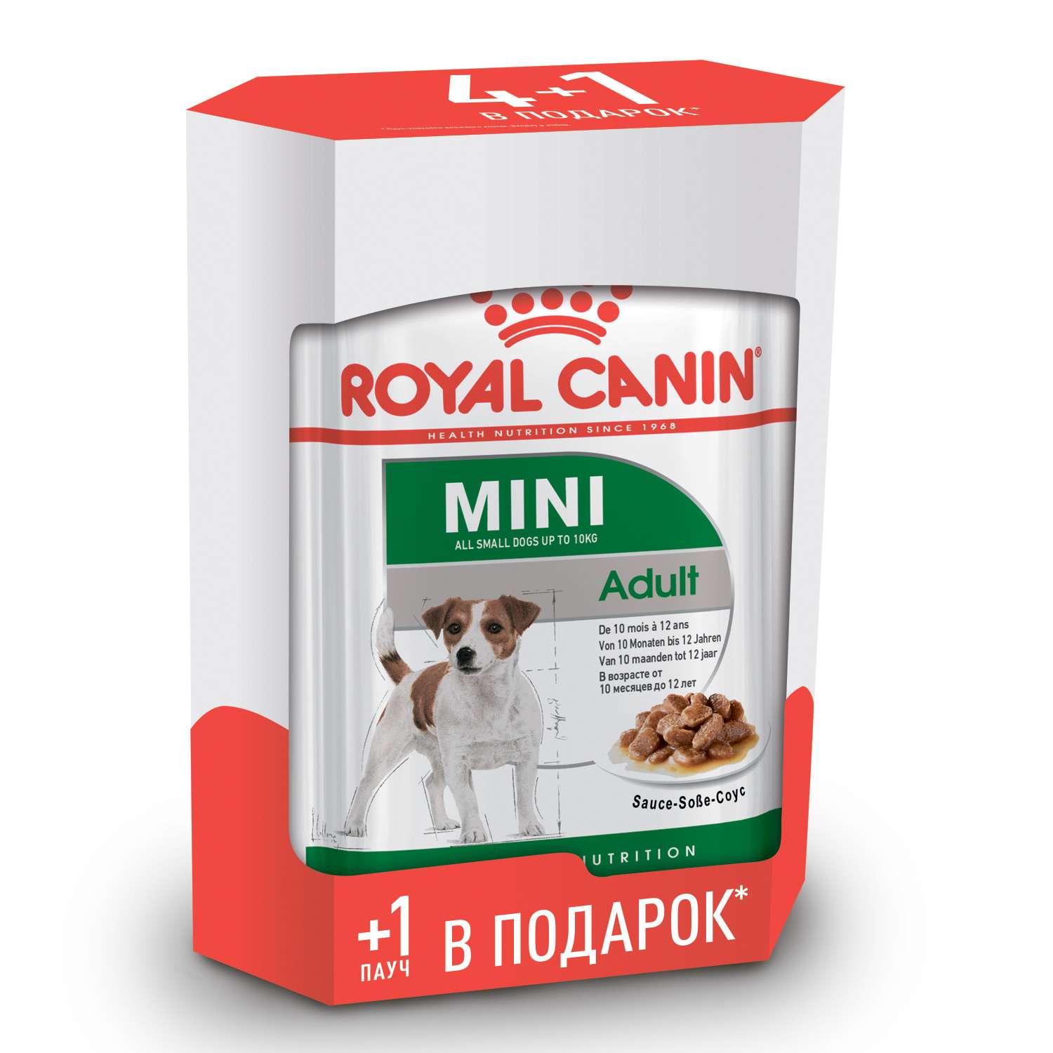 Корм для собак ROYAL CANIN Mini Adult мелких пород 4+1*85г - фото 1