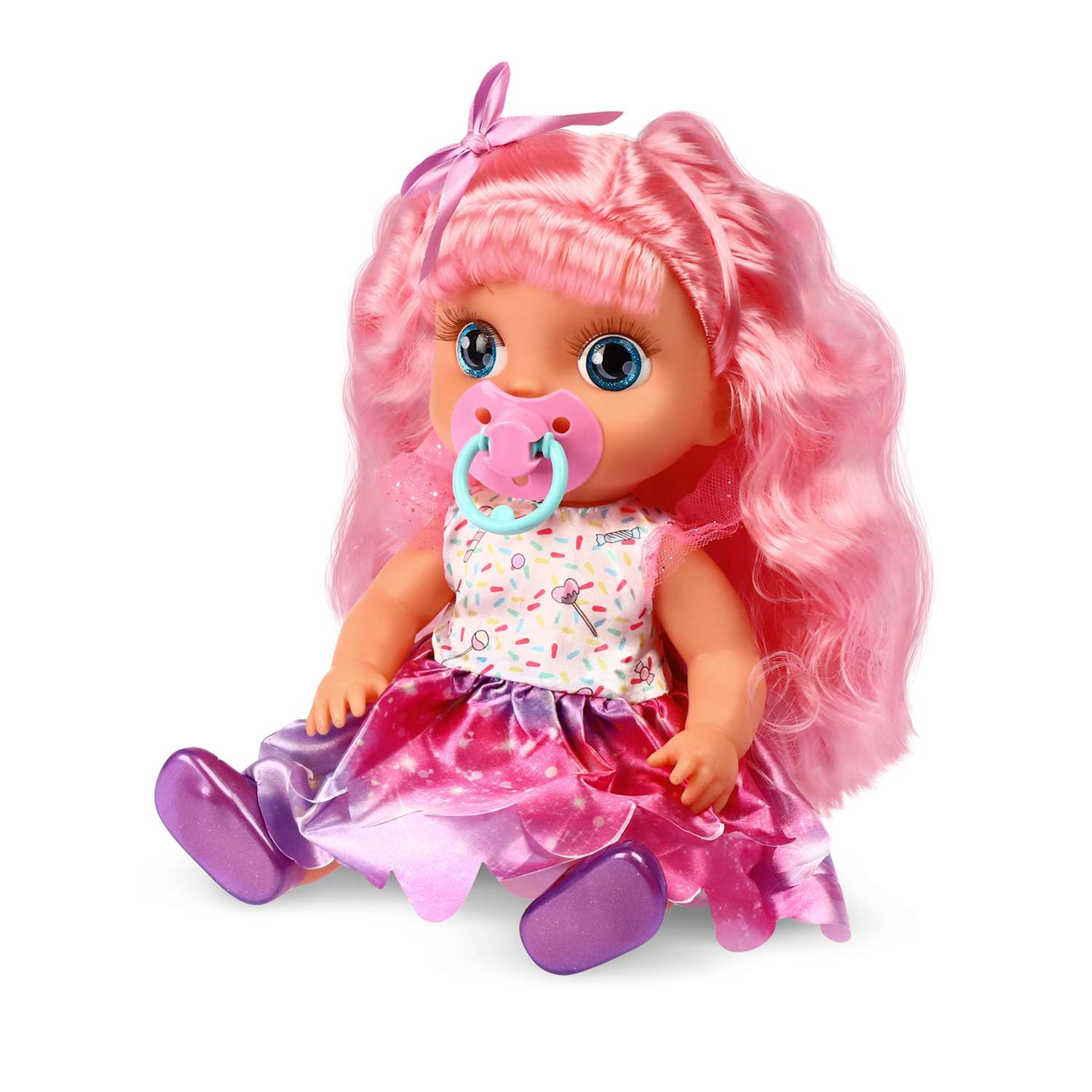 Кукла AMORE BELLO С розовыми волосами бутылочка розовый горшок соска JB0211645 - фото 9