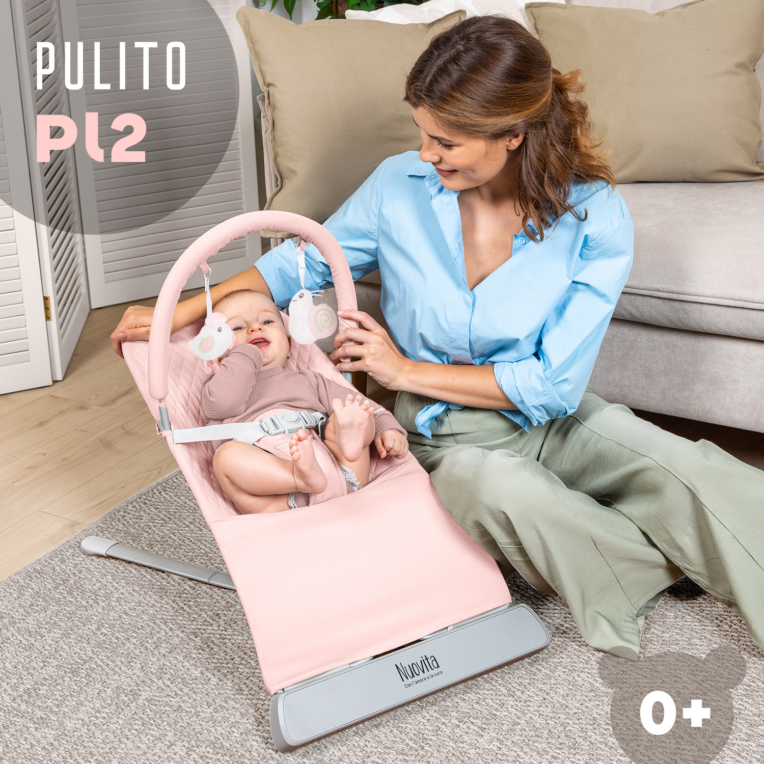 Шезлонг для новорождённого Nuovita Pulito PL2 - фото 2