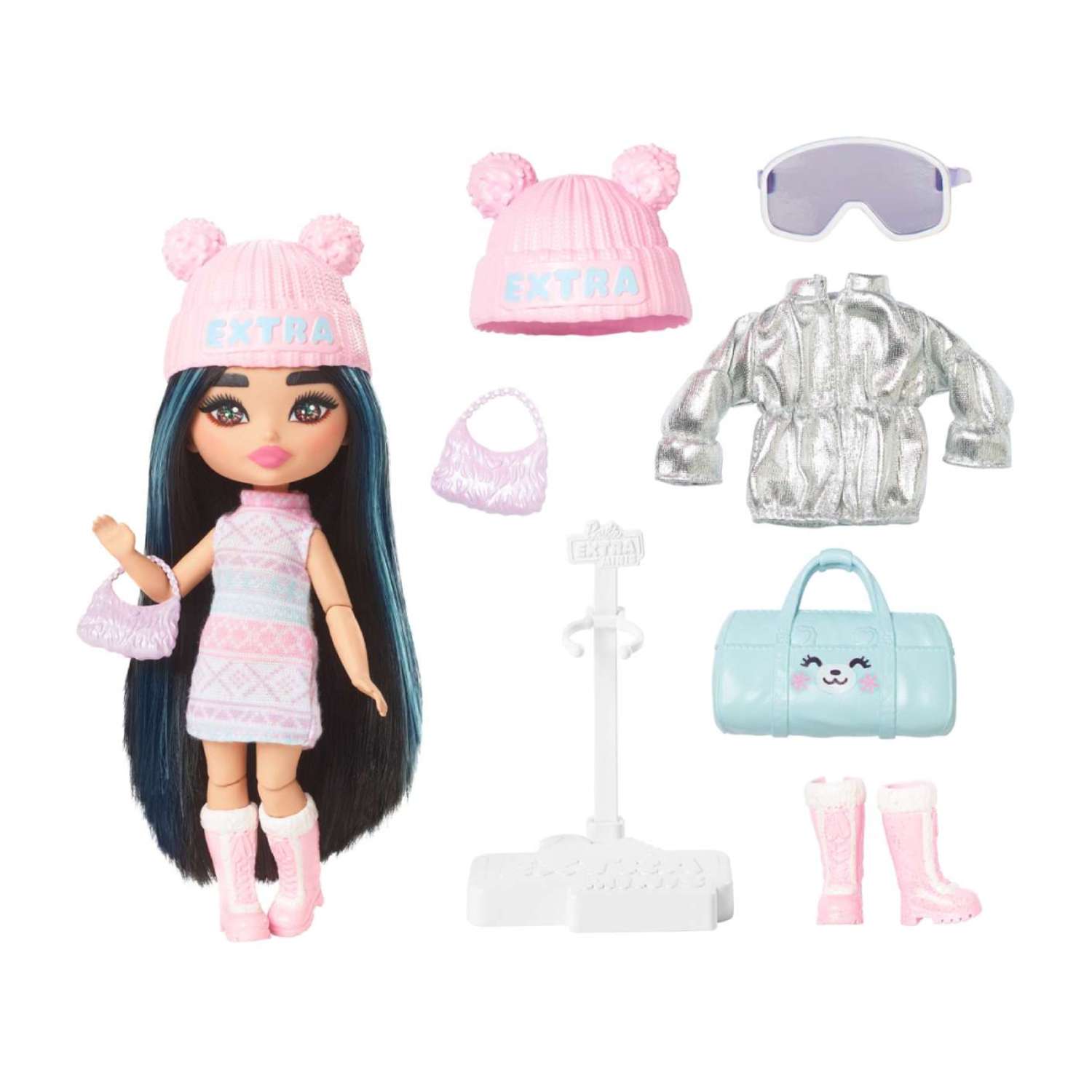 Набор игровой Кукла Barbie Extra Fly Minis Snow HPB20 HPB20 - фото 3