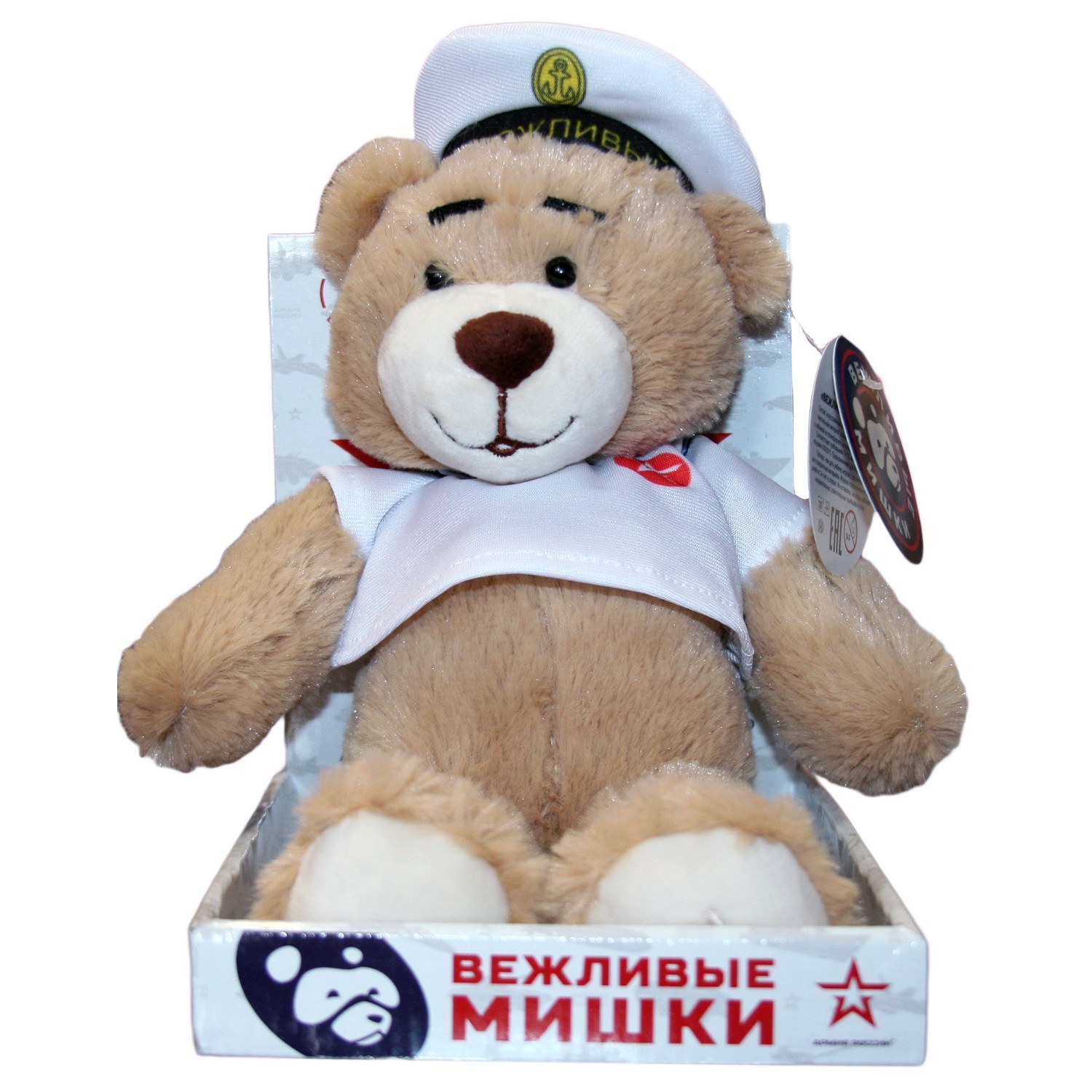 Игрушка Смолтойс Вежливый мишка Морячок В25 арт.2288-2/КЧ/25 - фото 1