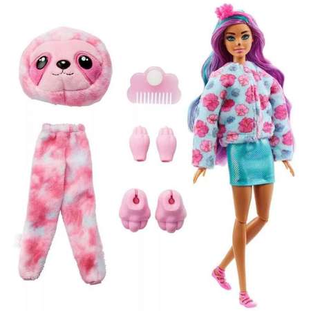 Кукла Barbie Cutie Reveal Милашка-проявляшка Ленивец