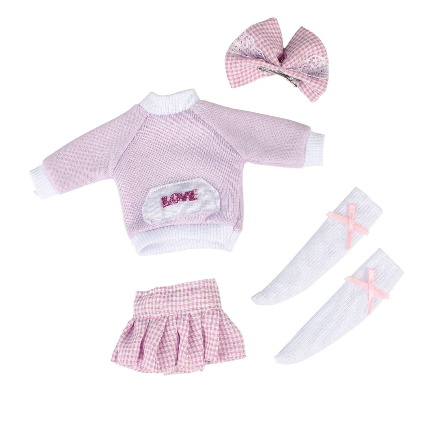 Комплект одежды для куклы Little Mania сиреневый CDLM001-ROW - фото 1