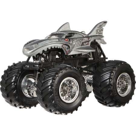 Машина Hot Wheels Monster Jam 1:64 Creatures Акула-киборг FLX11