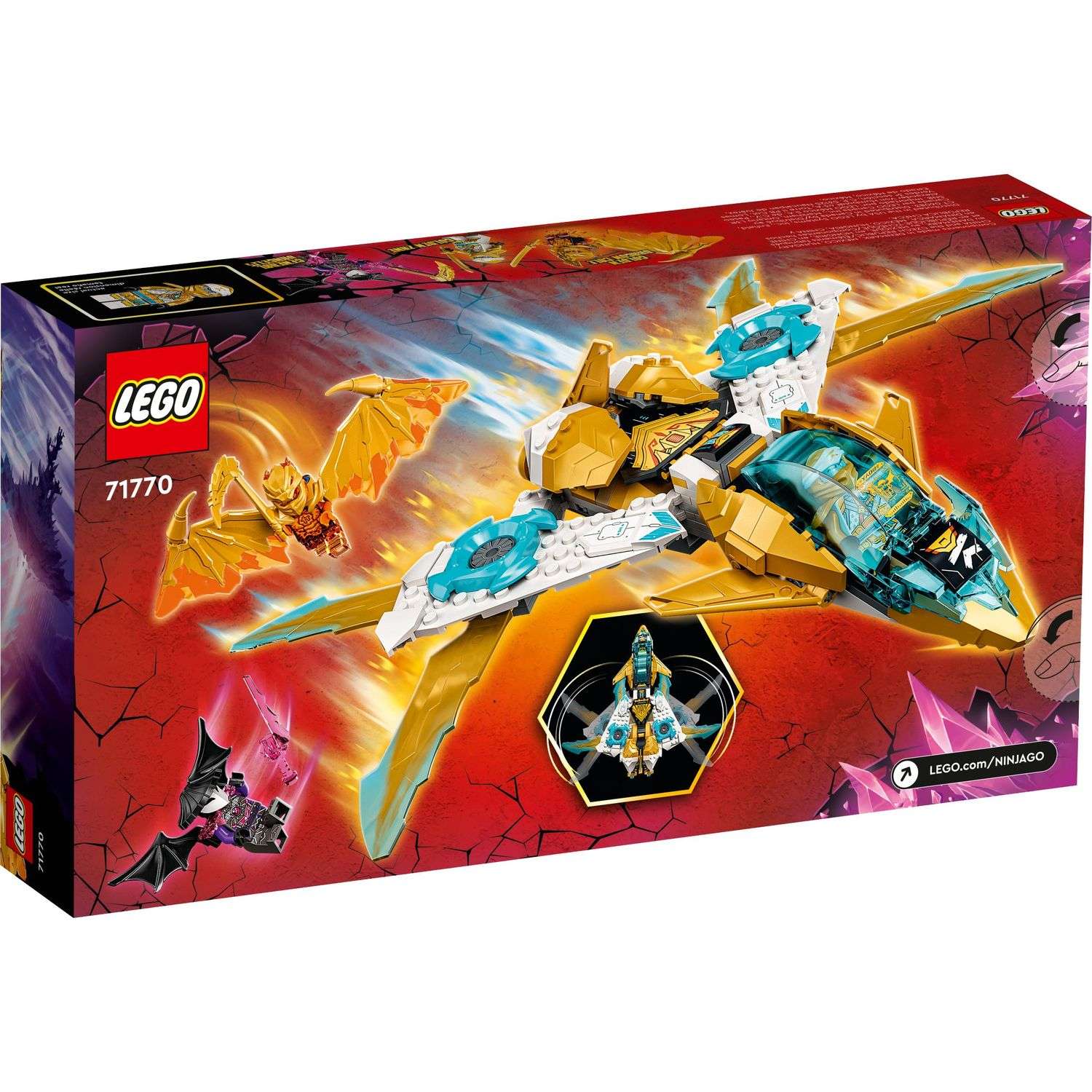 Конструктор LEGO Ninjago Zanes Golden Dragon Jet 71770 - фото 5