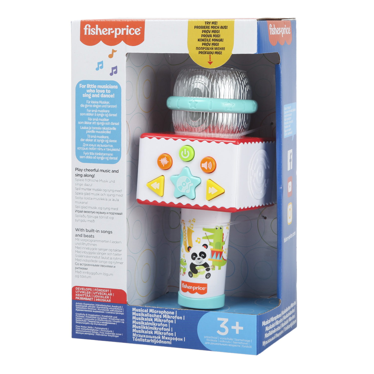 Микрофон Fisher Price караоке 22296 - фото 2