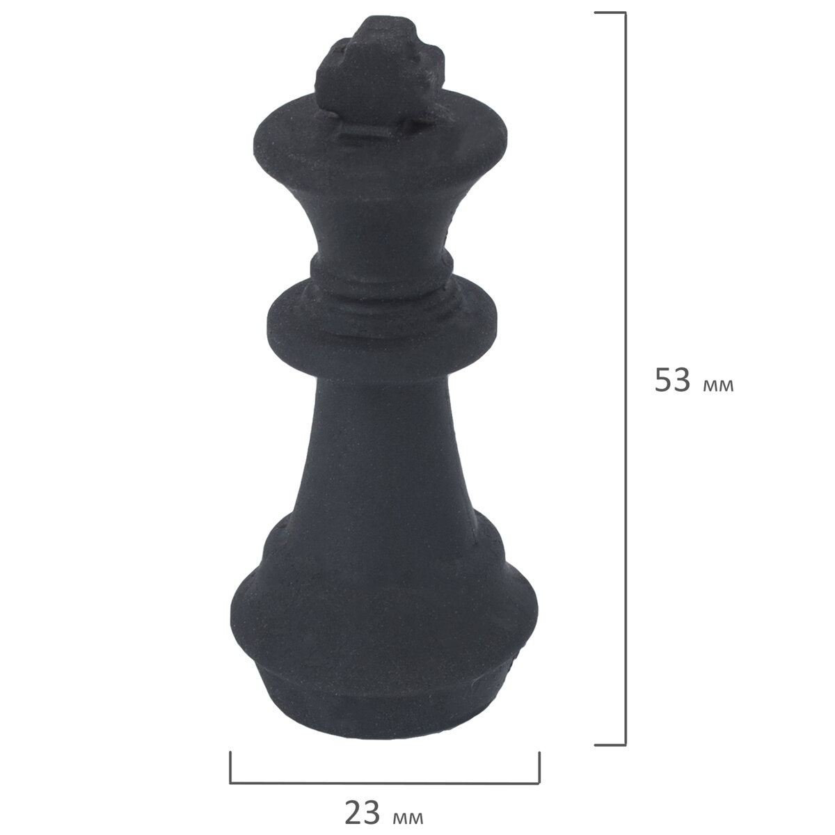 Ластики фигурные Юнландия Шахматы набор 6шт черно-белые - фото 6