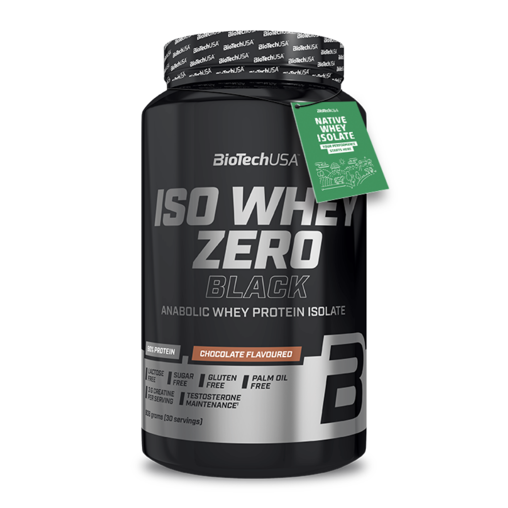 Сывороточный протеин изолят BiotechUSA Iso Whey Zero Black 908 г шоколад - фото 1