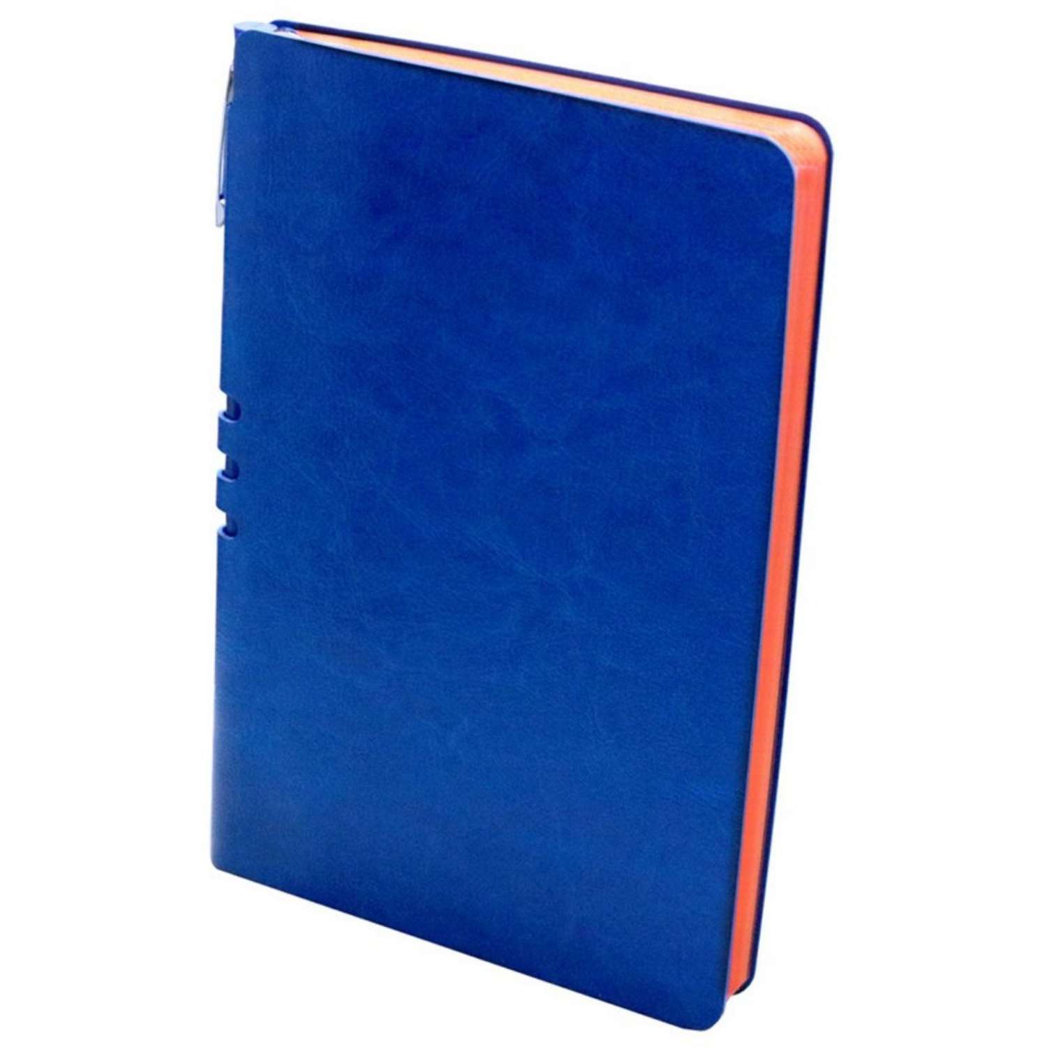 Бизнес-тетрадь Attache Light Book А5 112 листов линия цветной срез кожзаменитель ярко-синий - фото 2