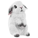 Копилка Elan Gallery 12х11х18 см Кролик милашка. белый с серыми лапками