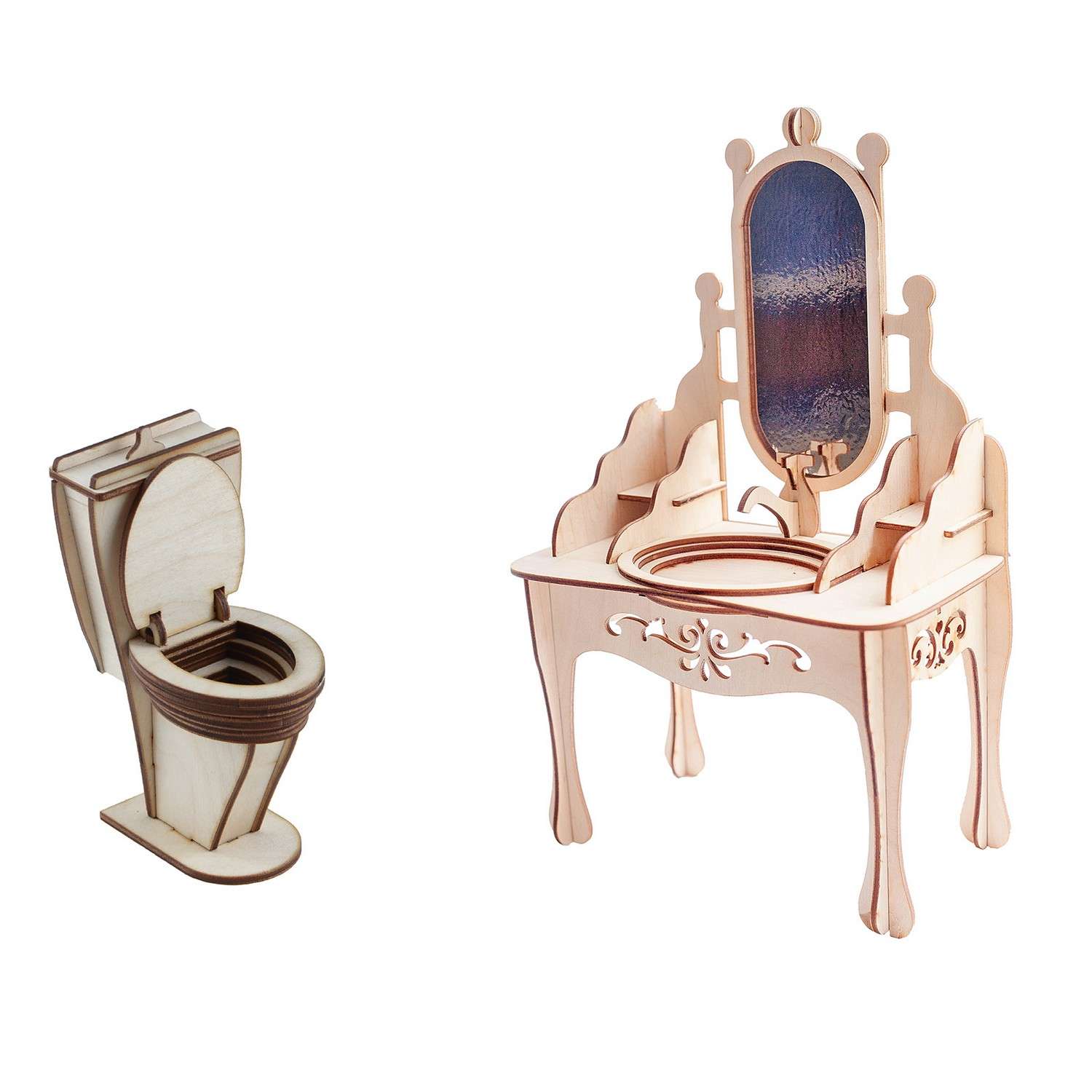 Мебель для кукол Большой Слон до 30 см Туалетная комната М-009 - фото 1