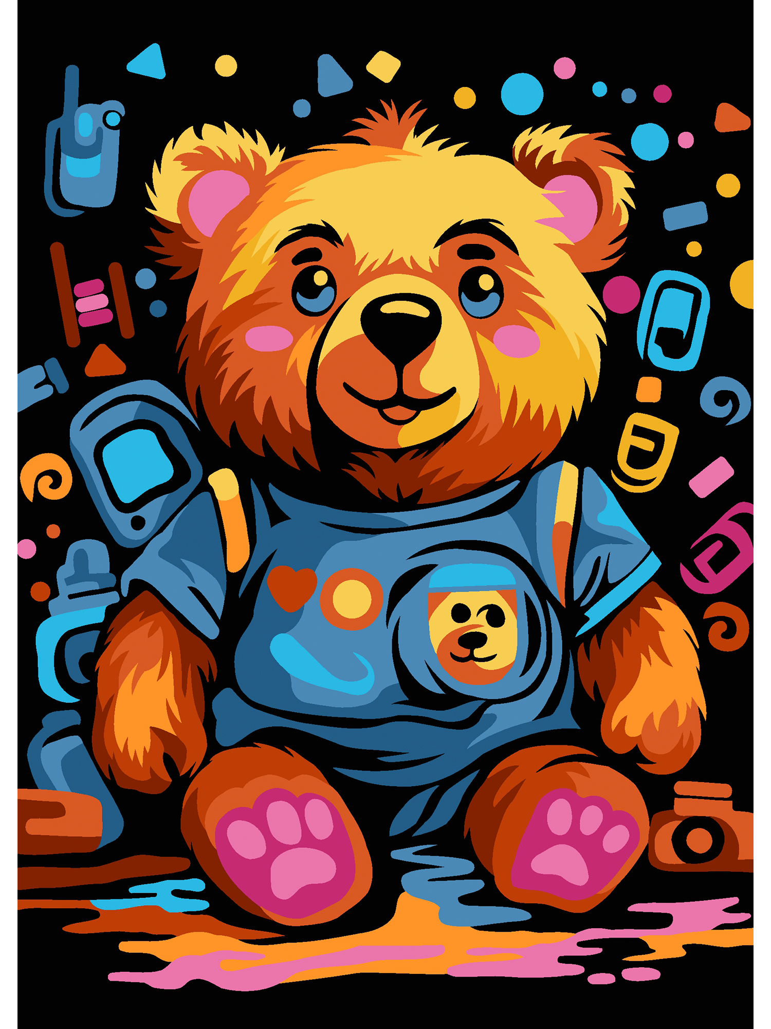 Картины по номерам Hobby Paint размер 15х21 см Милый медвежонок - фото 2