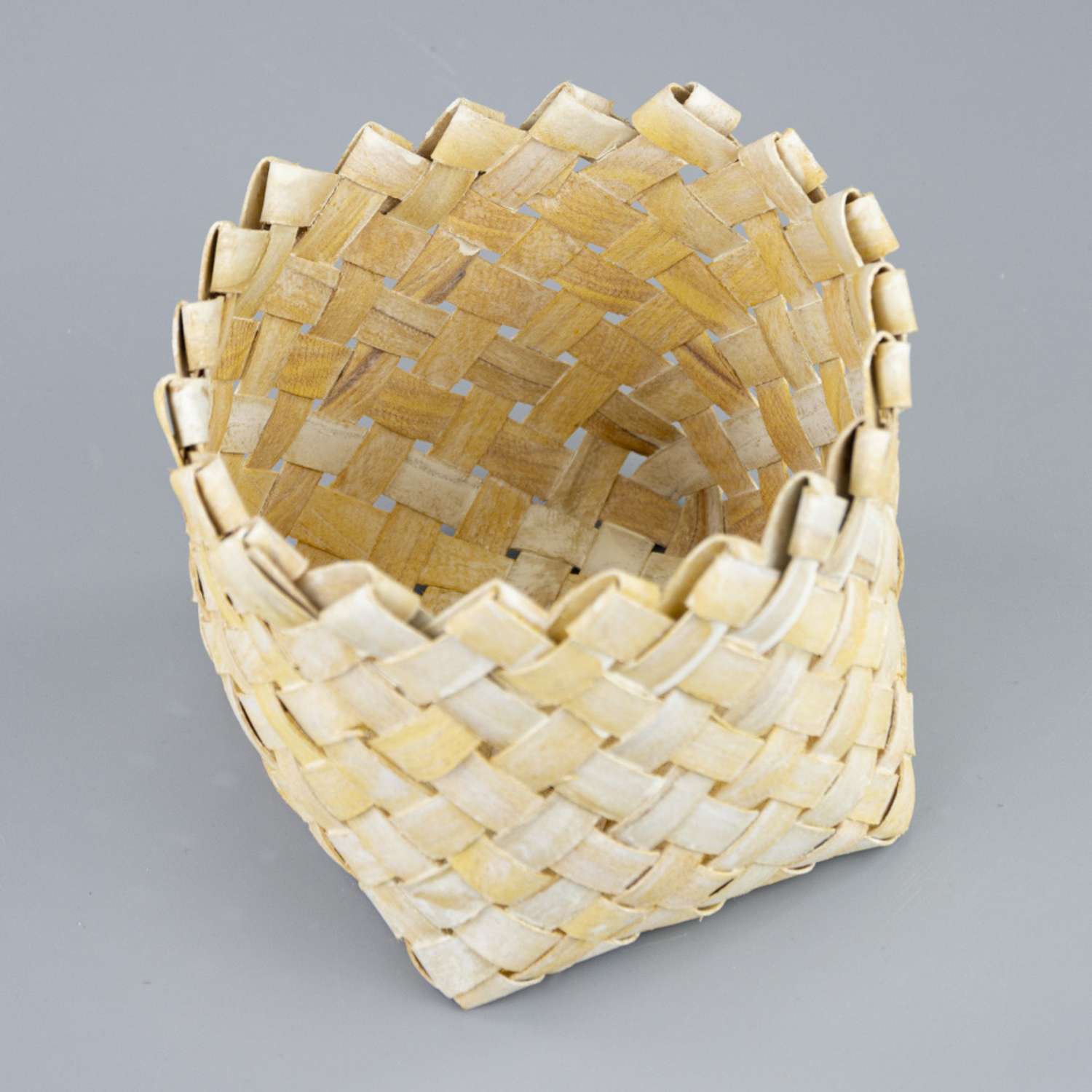 Кашпо-лукошко плетеное Азалия Декор из бамбука D14хН115см оранжевый - фото 3