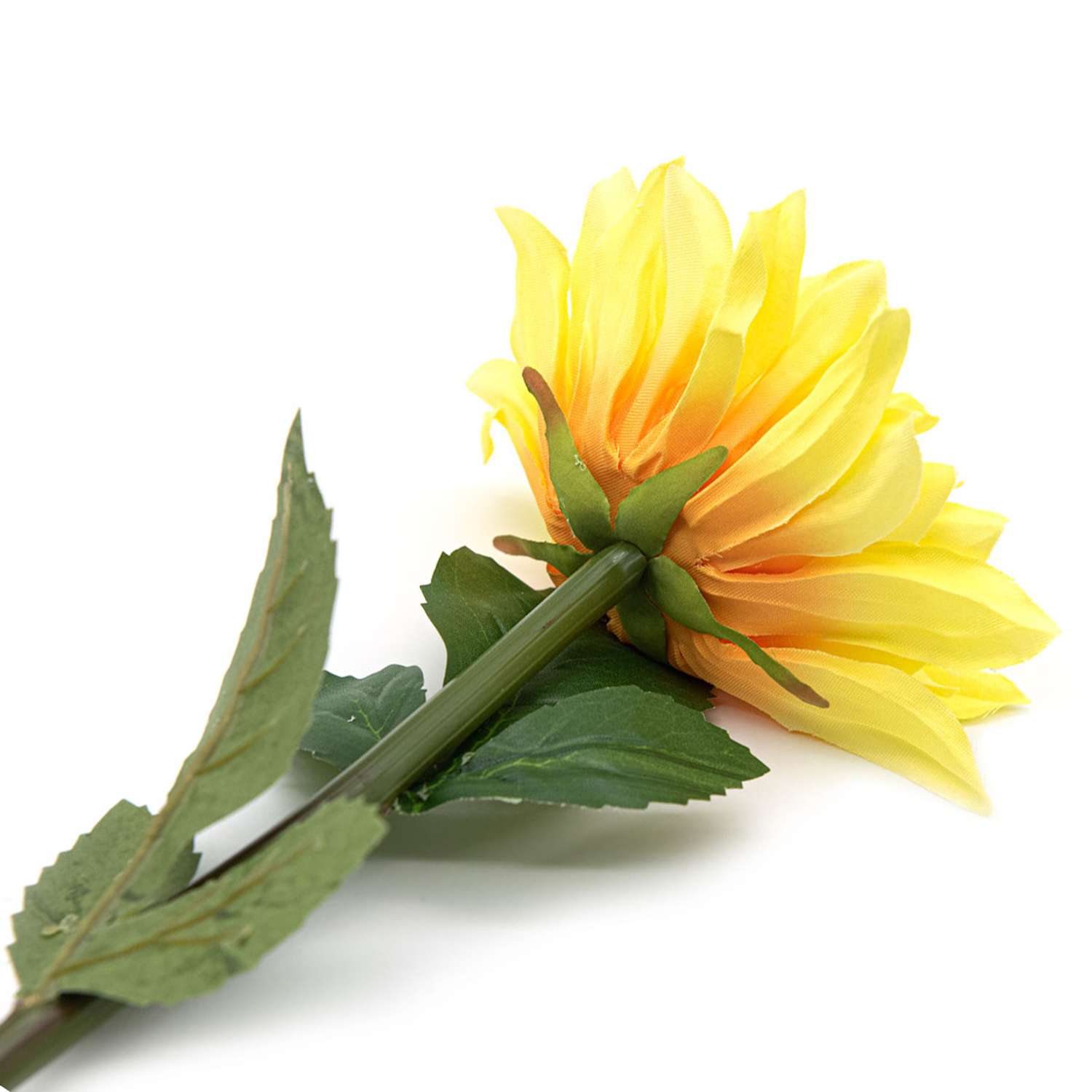 Цветок искусственный Astra Craft Георгин 60 см цвет желтый - фото 2