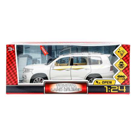 Автомобиль Технопарк Toyota Toyota Land Cruiser 1:24 белый