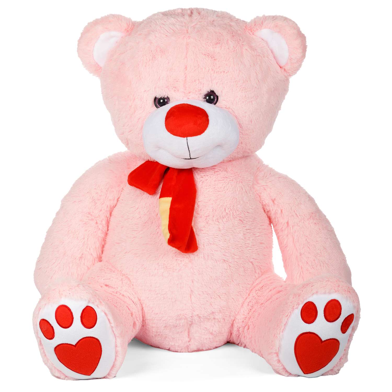 Мягкая игрушка Тутси Медведь Лапочкин игольчатый 80 см розовый - фото 1